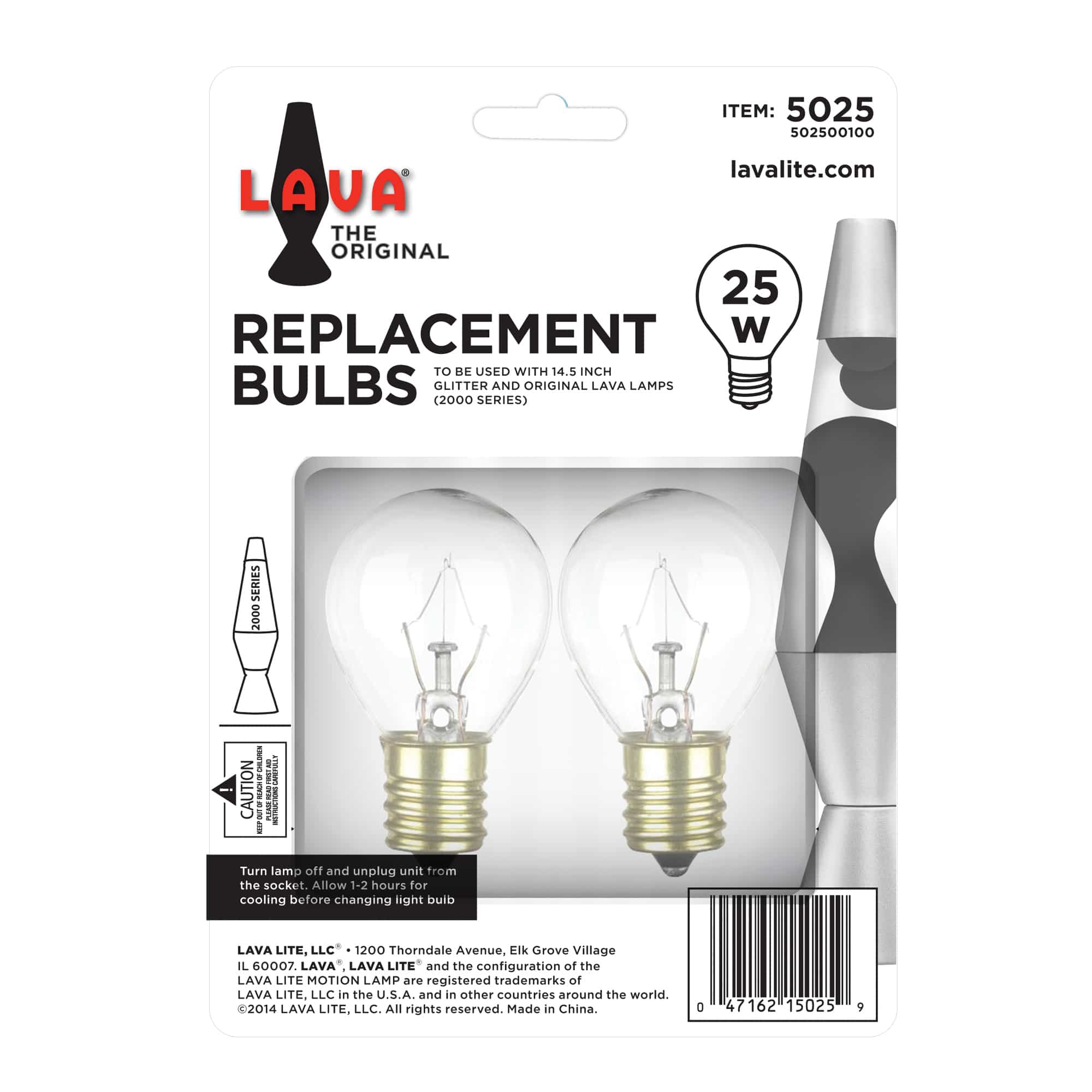 25W Lava Lamp Light Bulb W/Tray