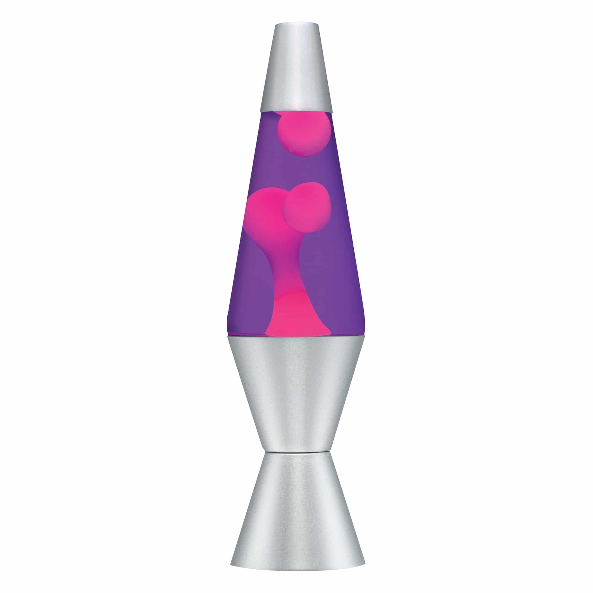 14.5" Lava Lamp – Pink/Purple/Silver